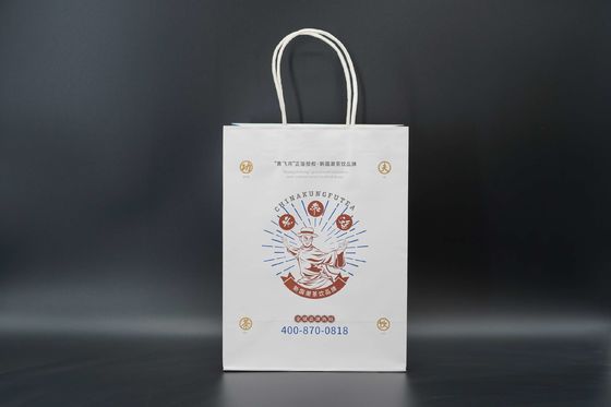 OEM Kraft Paper Shopping Bags biodegradable Paper Kraft Bags With Handles