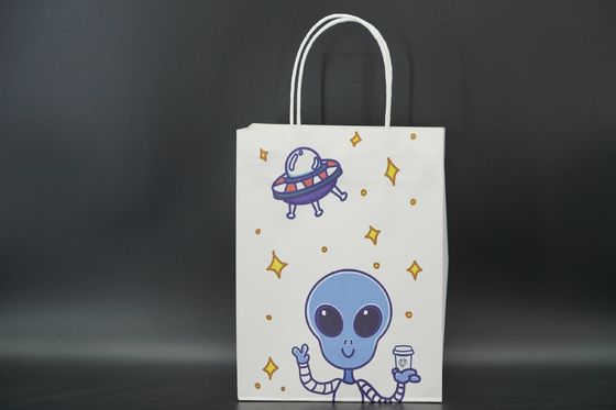 Shopping Custom Printed Paper Bags For Packaging Recycled use