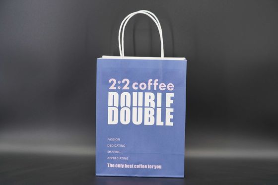 Sturdy Kraft Custom Printed Paper Bags For Grocery Shopping eco friendly
