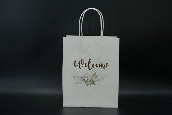 ODM Handle Paper Bags Sustainable Custom Kraft Shopping Bags Lightweight