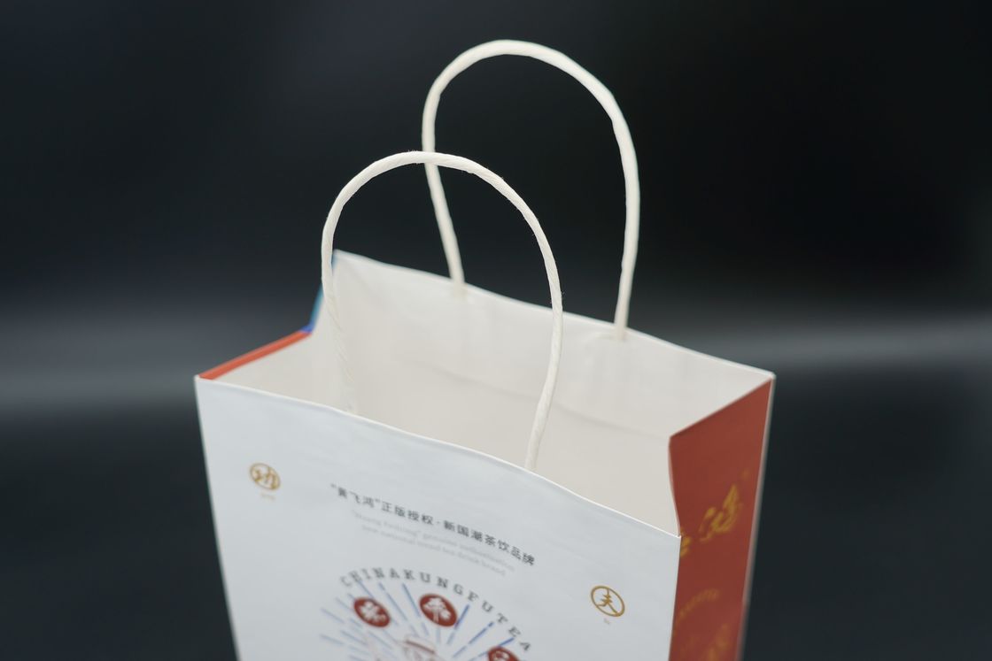 OEM Kraft Paper Shopping Bags biodegradable Paper Kraft Bags With Handles