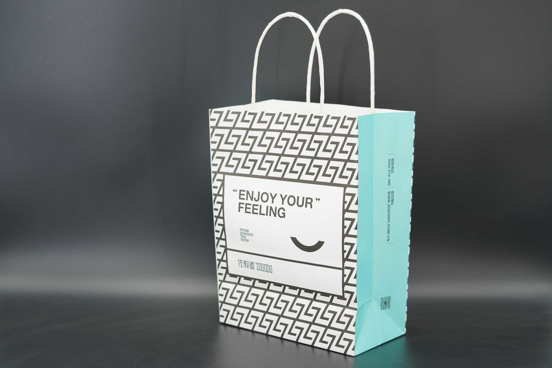 Twisted Handle Paper Bags Custom Recyclable Kraft Paper Gift Bags