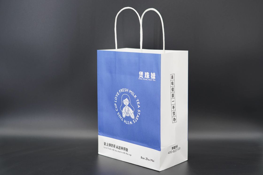 Premium Custom Paper Gift Bags Recycled Printed Paper Bags With Logo