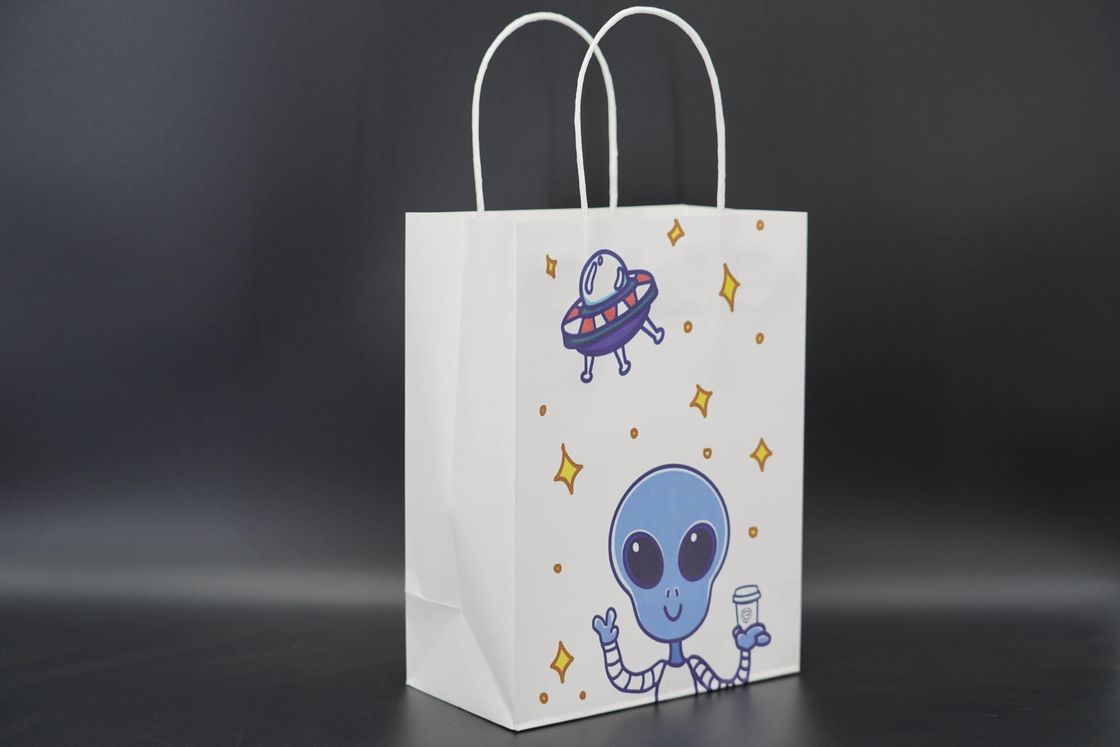 Shopping Custom Printed Paper Bags For Packaging Recycled use
