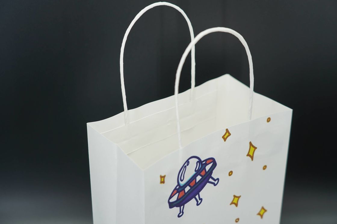 Shopping Custom Printed Paper Bags For Packaging Recycled use