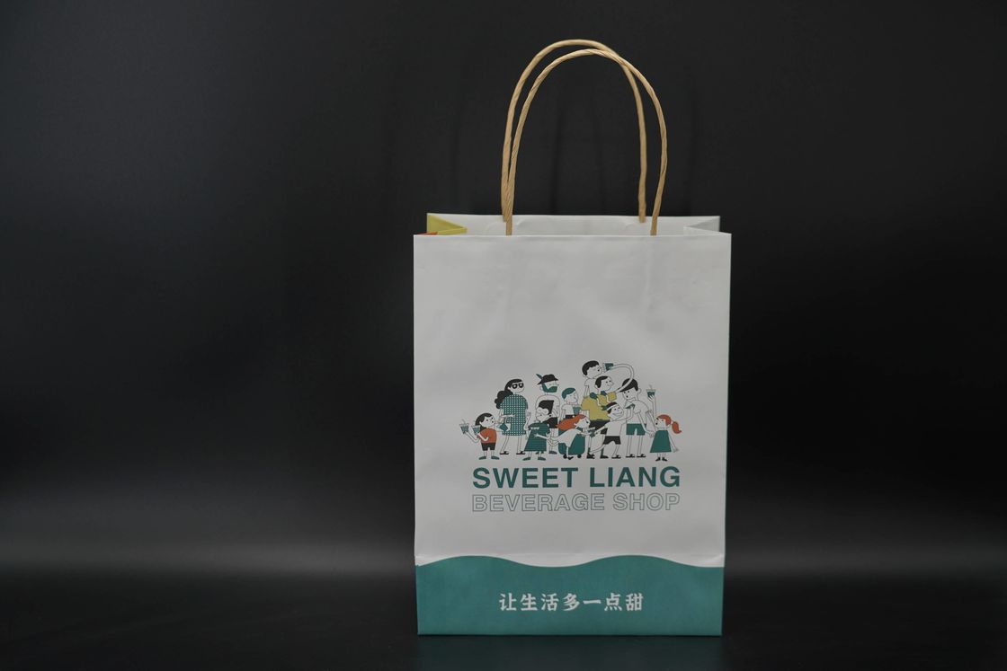 Versatile Large Paper Gift Bags With Handles Yellow Twisted FSC