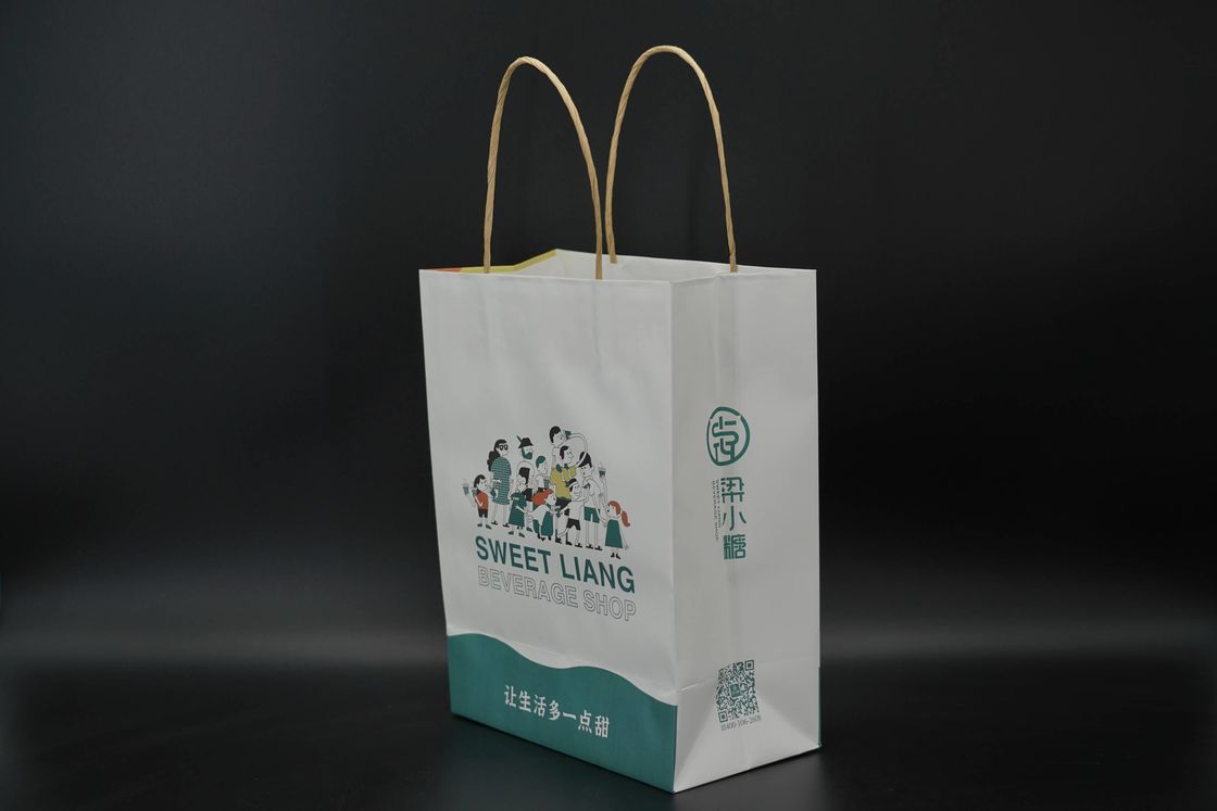 Versatile Large Paper Gift Bags With Handles Yellow Twisted FSC