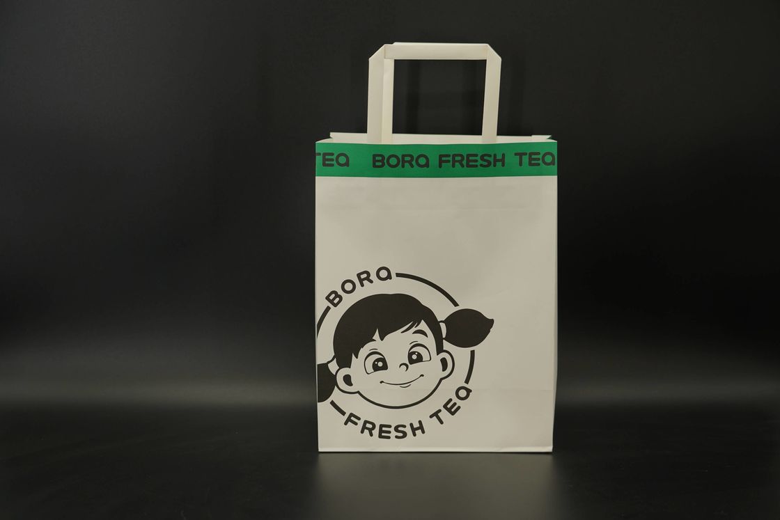 Cartoon Pattern Eco Paper Bags Lightweight Biodegradable Paper Bags