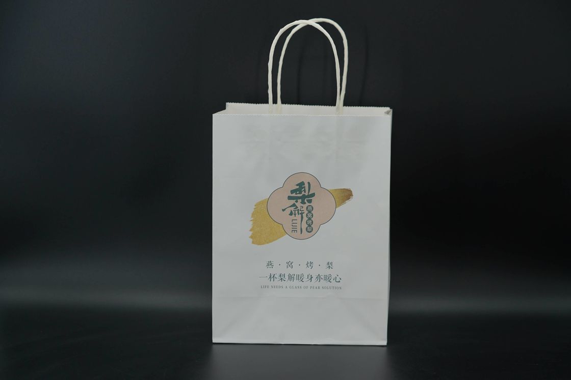Industry Eco Paper Bags Multi Purpose White Kraft Eco Craft Bags Recyclable