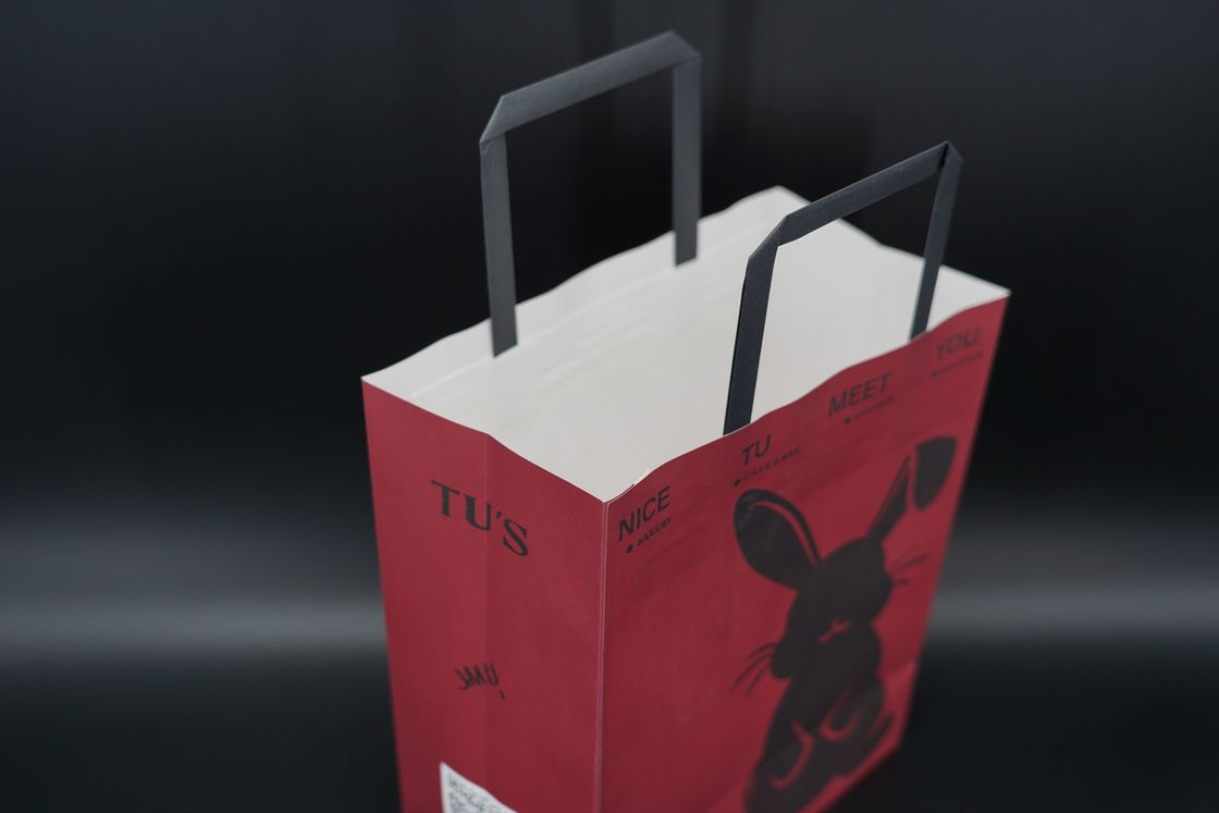 Versatile Paper Packing Bag Eco Lightweight Kraft Takeaway Bag