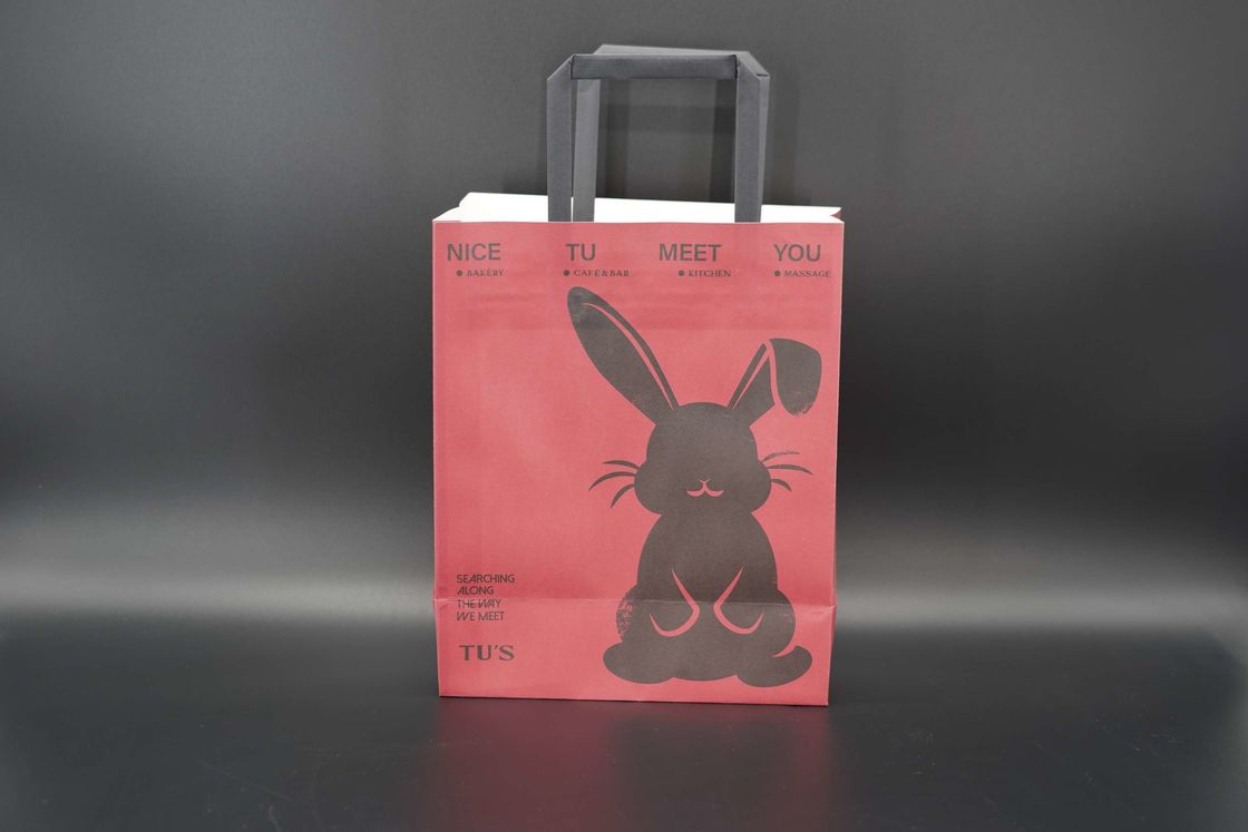 Versatile Paper Packing Bag Eco Lightweight Kraft Takeaway Bag