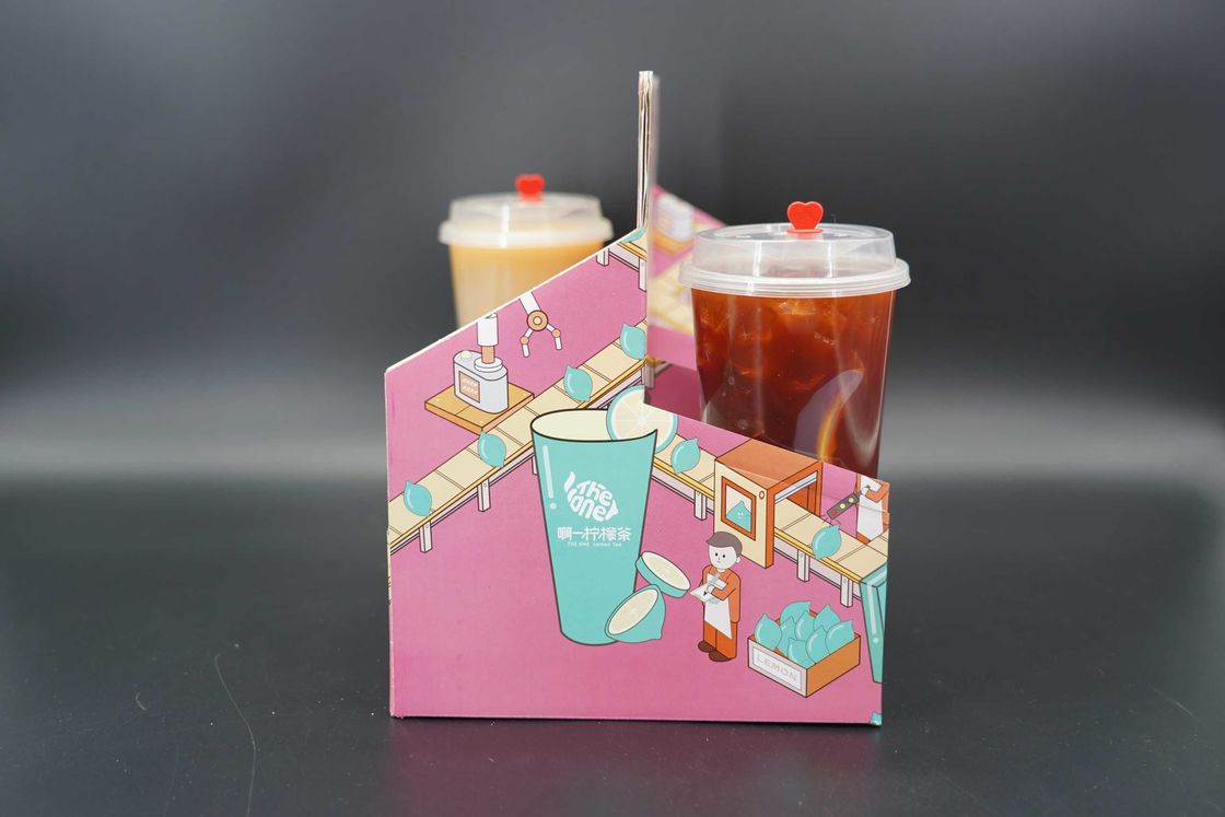 Factory Direct Custom Cardboard Kraft Paper Holder 2 4 6 Packaging Beverage Carrier Holder Box Corrugated Board