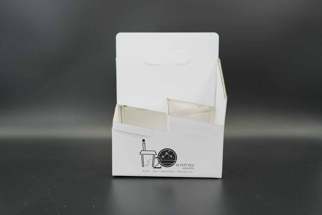 Custom coffee paper cup tray Disposable cup drink tray