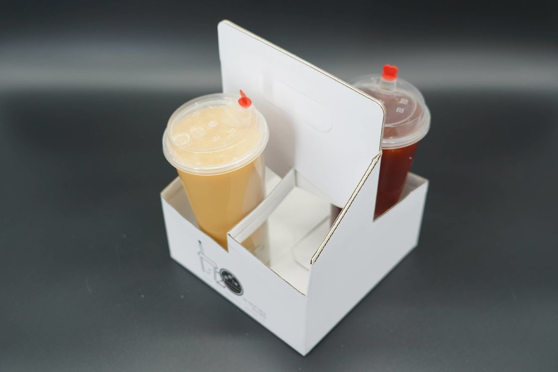 Custom coffee paper cup tray Disposable cup drink tray