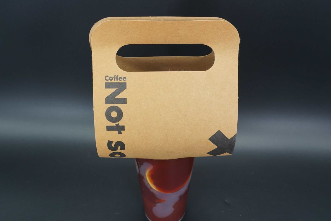 Custom Printed Take Out 12oz 16oz Disposable Hot Drinks Coffee Paper Cup Carrier Holder Tray