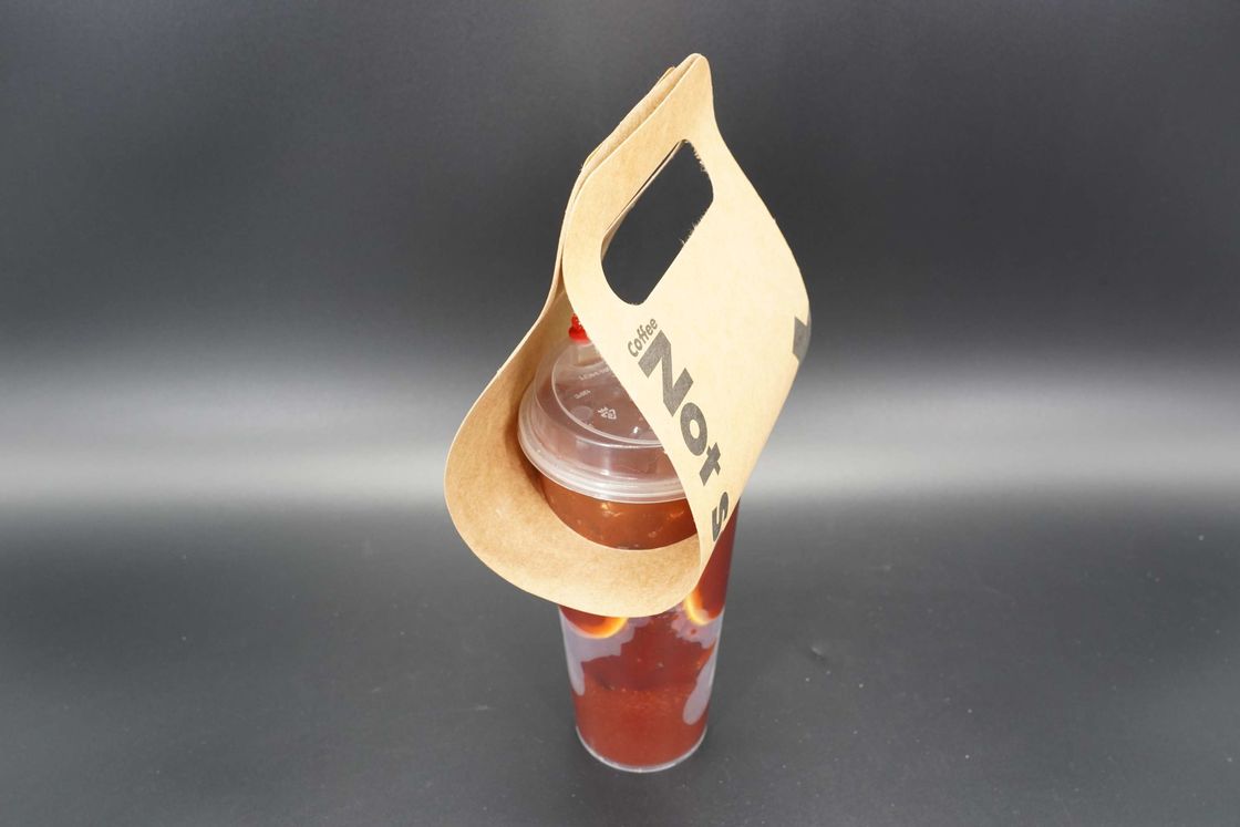 Custom Printed Take Out 12oz 16oz Disposable Hot Drinks Coffee Paper Cup Carrier Holder Tray