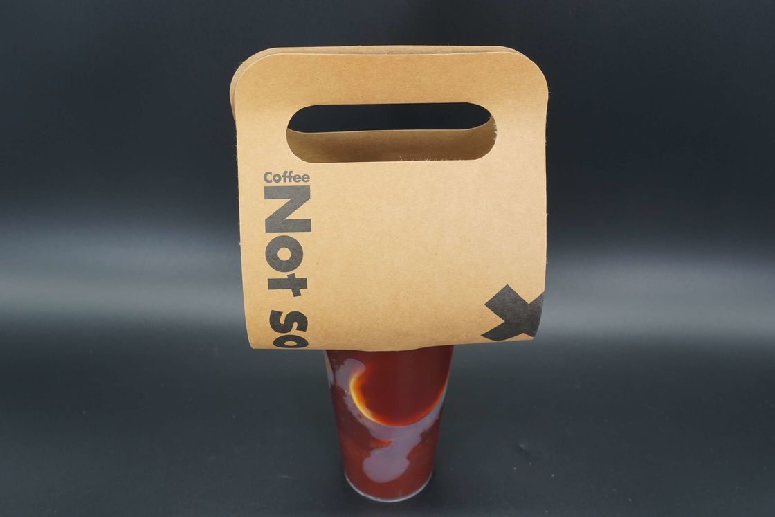 Custom Printed Take Out 12oz 16oz Disposable Hot Drinks Coffee Paper Cup Carrier Holder Tray