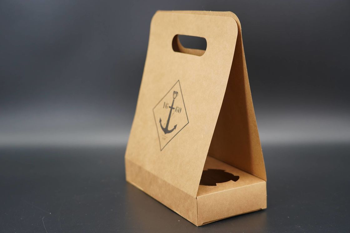New Design Disposable 4 Cup Carrier Take Away Cardboard Paper Cup Holders With Custom Print