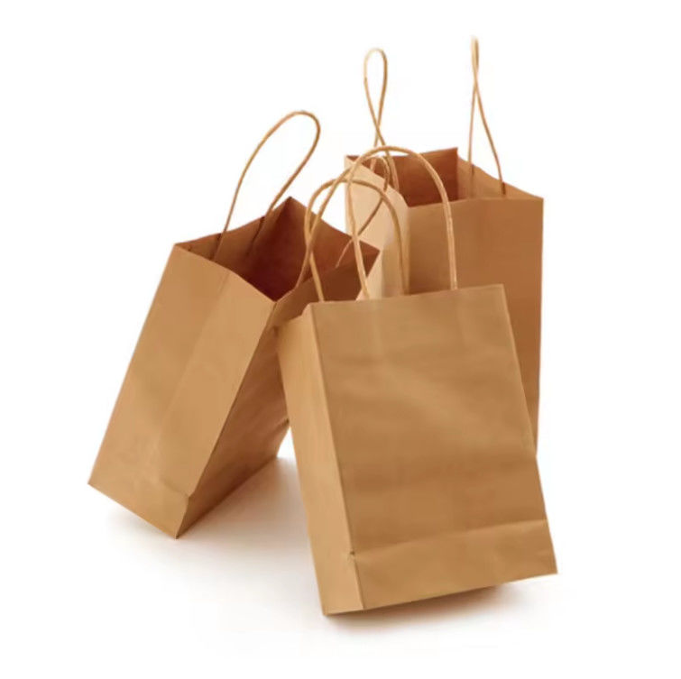 HDPK 2022 Factory Customized Kraft Paper Bags With Personal Logo Shopping Gift Paper Bags