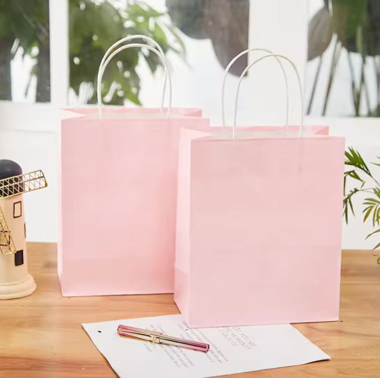 HDPK 2022 Factory Customized Kraft Paper Bags With Personal Logo Shopping Gift Paper Bags